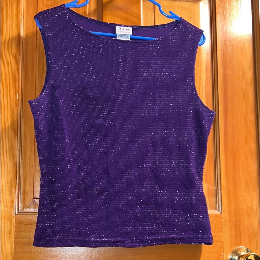 Vintage Fitted Purple Tank Top